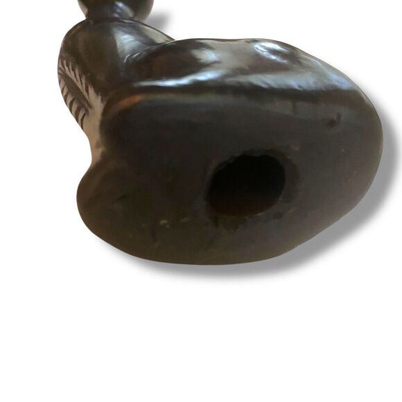 Vintage MCM Very Tall Long Neck Cat Color Black Mexico - Picture 7 of 9